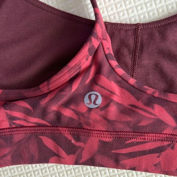 Lululemon Red Patterned Sports Bra - Picture 3 of 4